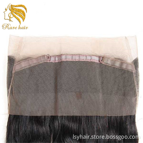 Super Hot Factory Wholesale Pre Plucked 360 Lace Frontal Closure with Natural Hairline 100% Human Hair
